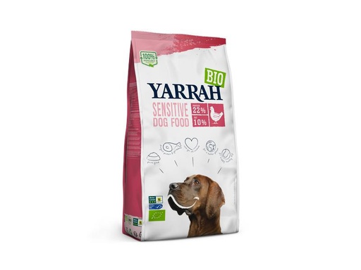 [90246142 1414405] Yarrah Trockenfutter BIO Sensitive Adult Huhn &amp; Reis, 10 kg