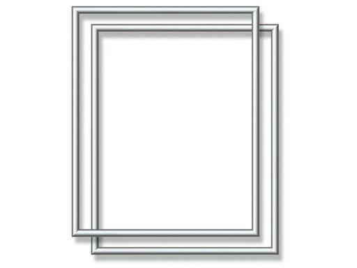 [90246202 1424782] Schipper Zubehör 2 x Alurahmen Silber 24 x 30 cm