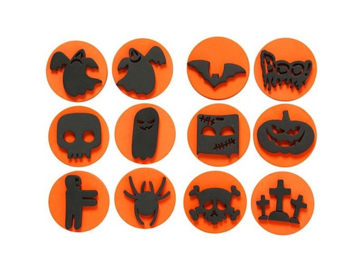 [90246205 755082] Creativ Company Stempel Halloween 12 Stück