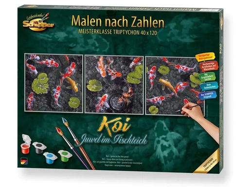 [90246247 1424767] Schipper Malen nach Zahlen Koi – Juwel im Fischteich