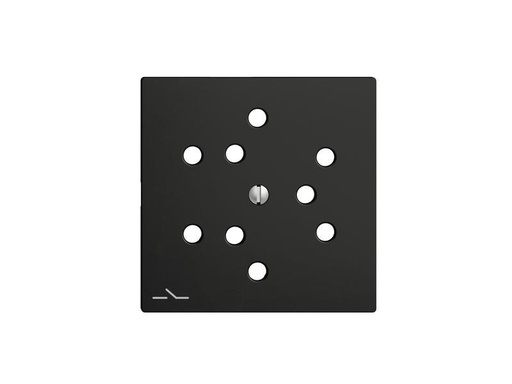[90246263 1414591] Feller EDIZIOdue Abdeckset 3x T12 getrennt, Schwarz
