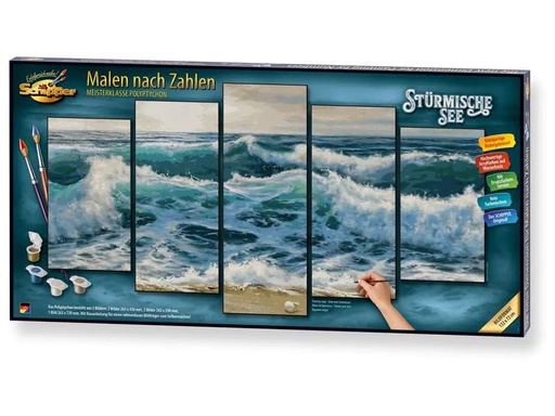 [90246274 1424774] Schipper Malen nach Zahlen Stürmische See