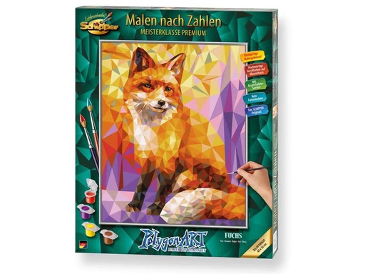 [90246331 1424768] Schipper Malen nach Zahlen Polygon Art Fuchs
