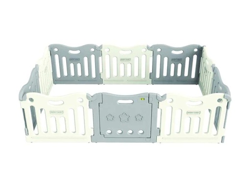 [90246362 1422737] BABY CARE Laufgitter Melange Grey 2.19 m x 1.47 m x 63 cm