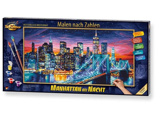 [90246397 1424769] Schipper Malen nach Zahlen Manhattan bei Nacht