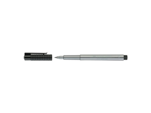 [90246530 1403107] Faber-Castell Tuschestift PITT Silber