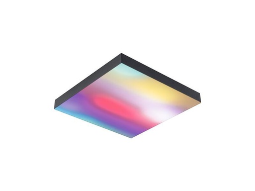 [90246777 1422594] Paulmann Deckenleuchte LED Panel Velora Rainbow, 13.2W, RGBW, Schwarz