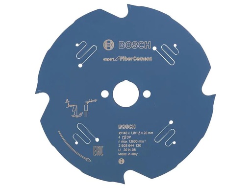 [90246793 1424940] Bosch Professional Kreissägeblatt Expert Fibre Cement, 140 x 1.8 x 20 mm, Z 4