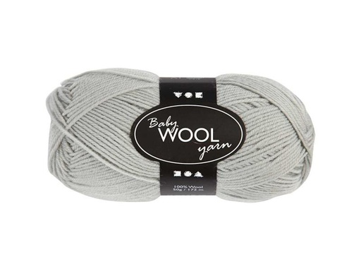 [90042859 1084452] Creativ Company Wolle Babygarn Merino 50 g 14/4 Hellgrau