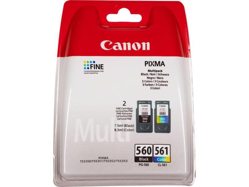 [90043013 982252] Canon Tinte PG-560 + CL-561 / inkl Fotopapier