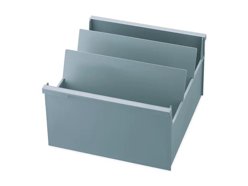 [90246807 1392240] Styro Karteibox quer A4, Grau