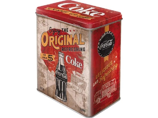 [90246834 1425505] Nostalgic Art Vorratsdose Coca-Cola 3 l, Braun/Orange/Rot