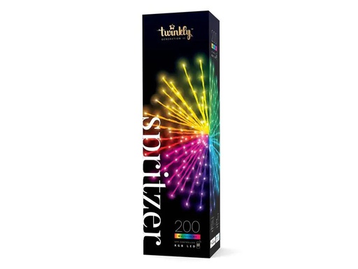 [90246843 1380525] Twinkly LED-Lichterkette Spritzer, 200 LEDs, Ø 40 cm,BT+WiFi,RGB