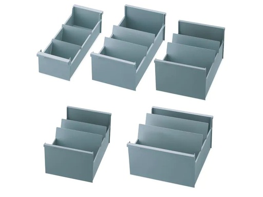 [90246956 1392241] Styro Karteibox hoch A4, Grau