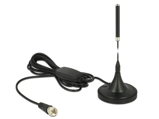 [90043038 676177] Delock DAB+-Antenne 174 - 240 MHz F-Type 21 dBi Rundstrahl
