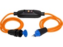 Brennenstuhl Verlängerungskabel mit FI 1.5 m + 1.5 m T13, Orange