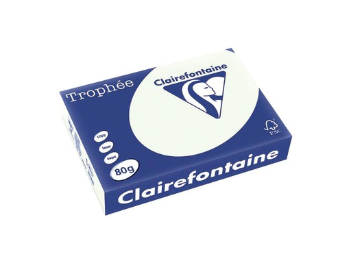 [90247083 1400022] Clairefontaine Kopierpapier Trophée Colored Copy FSC A4, 80 g/m², Lindgrün