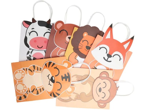 [90247244 1424884] Cut my Cookies Geschenktasche 6 Stück, Tiere