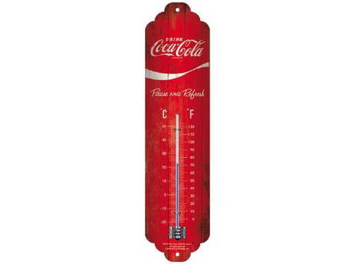 [90247514 1425555] Nostalgic Art Thermometer Coca-Cola 6.5 x 28 cm