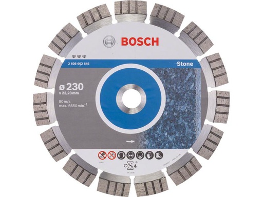 [90247540 1338432] Bosch Professional Diamanttrennscheibe Best for Stone, 230 x 2.4 x 15 mm