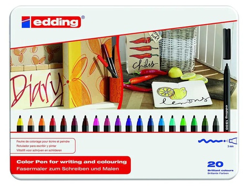 [90043092 844275] edding Fasermaler 1300 20 Stück
