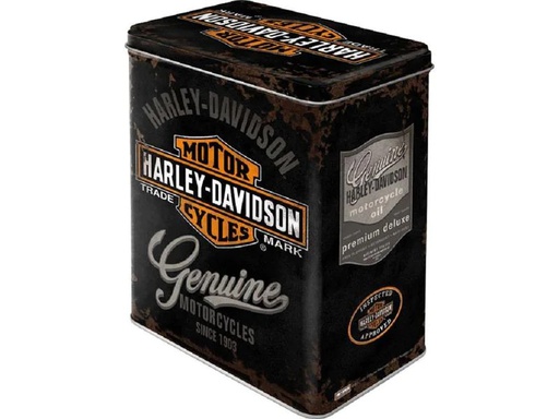 [90247644 1425498] Nostalgic Art Vorratsdose Harley Davidson 3 l, Orange/Schwarz/Weiss