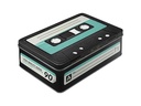 Nostalgic Art Vorratsdose Retro Kasette 3 l, Schwarz/Türkis/Weiss