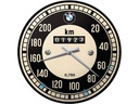 Nostalgic Art Wanduhr BMW Tachometer Ø 31 cm, Schwarz/Weiss