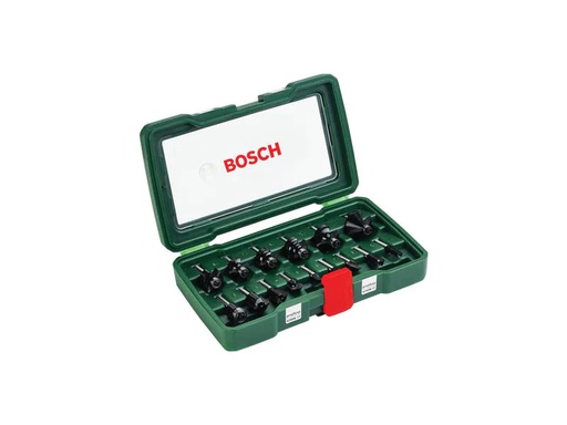 [90247707 1338166] Bosch Fräserset HM 1/4, 15-teilig