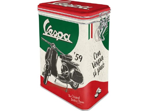 [90247778 1425493] Nostalgic Art Vorratsdose Vespa 1.3 l, Rot/Schwarz/Weiss
