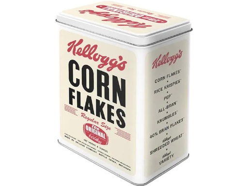 [90247805 1425499] Nostalgic Art Vorratsdose Kellogg's Corn 3 l, Beige/Rot/Schwarz