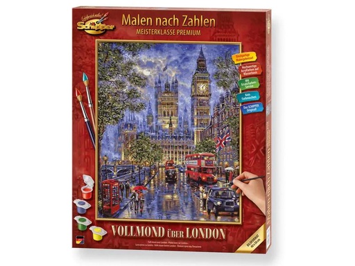 [90247932 1424764] Schipper Malen nach Zahlen Vollmond über London