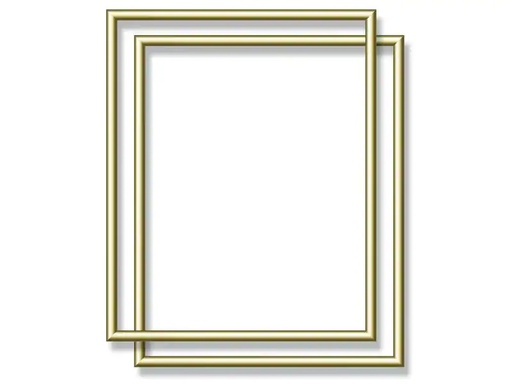 [90247989 1424783] Schipper Zubehör 2 x Alurahmen Gold 24 x 30 cm
