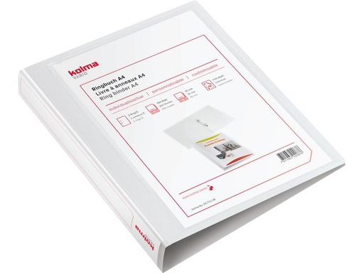 [90247992 1402240] Kolma Ringbuch Vario light Ø 4.8 cm, Weiss