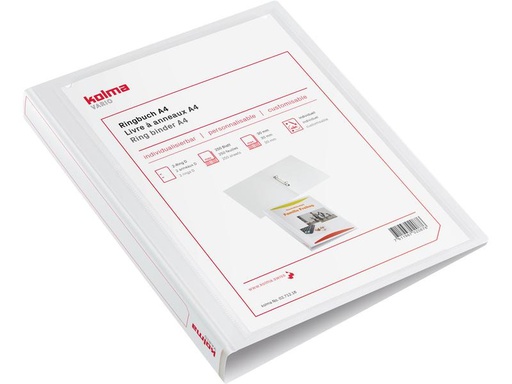 [90248045 1402239] Kolma Ringbuch Vario light Ø 3.8 cm, Weiss
