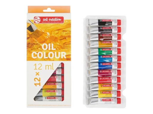 [90043219 997102] Talens Ölfarbe 12er Set, Mehrfarbig