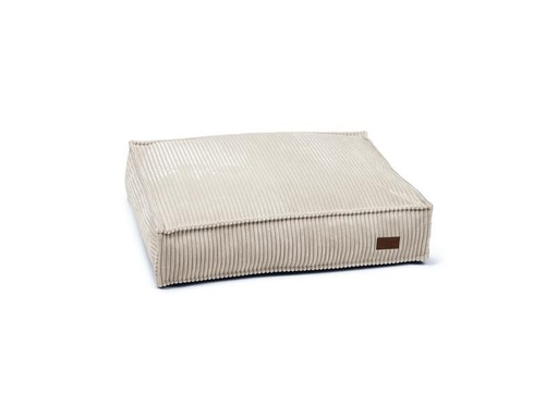 [90248195 1425792] Designed by Lotte Hunde-Bett Ribbed Hellgrau 70x55X15cm