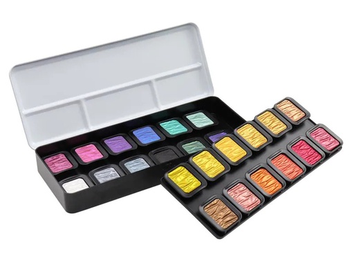[90043297 1114169] Finetec Aquarellfarbe Colourful 24 Farben