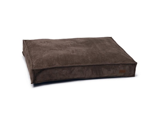 [90248376 1425796] Designed by Lotte Hunde-Bett Ribbed Braun 100x70x15cm