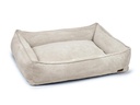 Designed by Lotte Hunde-Bett Ribbed Hellgrau 95x80x23cm