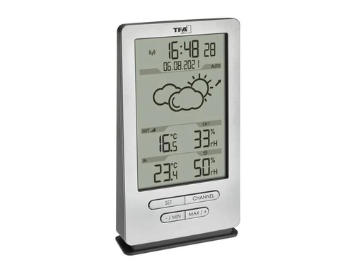 [90248818 1423020] TFA Dostmann Wetterstation Xena, Silber
