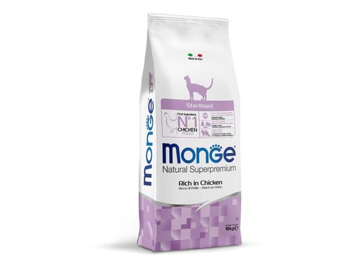 [90248920 1429790] Monge Trockenfutter Sterilised Huhn, 10 kg