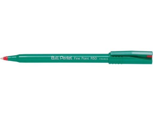 [90249034 1401846] pentel Rollerball R50 0.4 mm, Rot