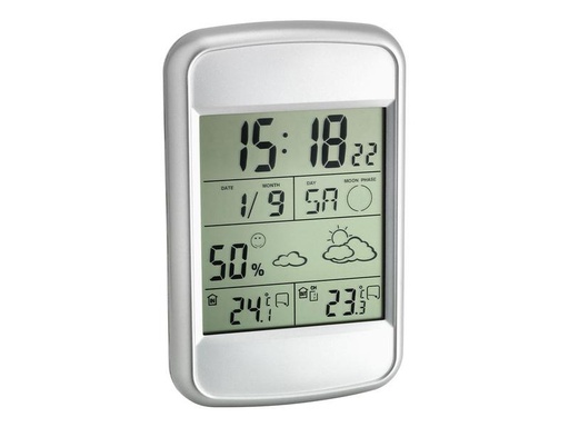 [90249043 1423016] TFA Dostmann Wetterstation Look, Silber