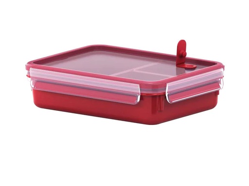 [90043503 552514] Emsa Mikrowellendose Clip &amp; Micro 1.2 l, Rot