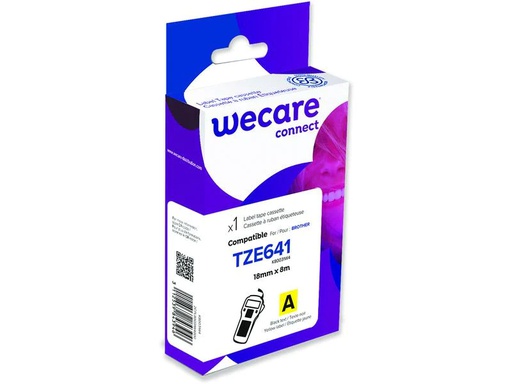[90249181 1405132] Wecare Beschriftungsband TZE-641 Schwarz auf Gelb