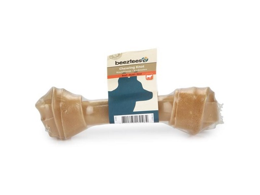 [90249264 1425334] Beeztees Kauknoten Rinderhaut, 19 cm, 1 Stk.
