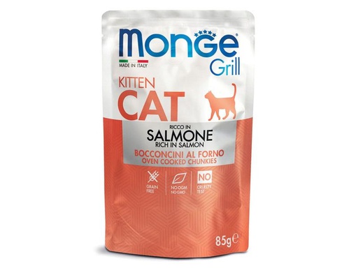 [90249414 1429784] Monge Nassfutter Grill Kitten, Lachs, 85 g