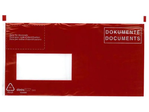 [90249439 1400941] Büroline Dokumententasche C6/5 Rot, 250 Stück