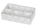 Wenko Aufbewahrungskorb Adria 26 x 17 x 6.5 cm, Weiss